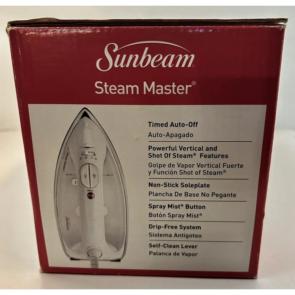 Sunbeam Steam Master Non-Stick Iron 30-Minute Auto-Off 3017 New in Box 2012